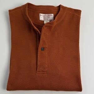 Filson Burnt Orange Henley Shirt